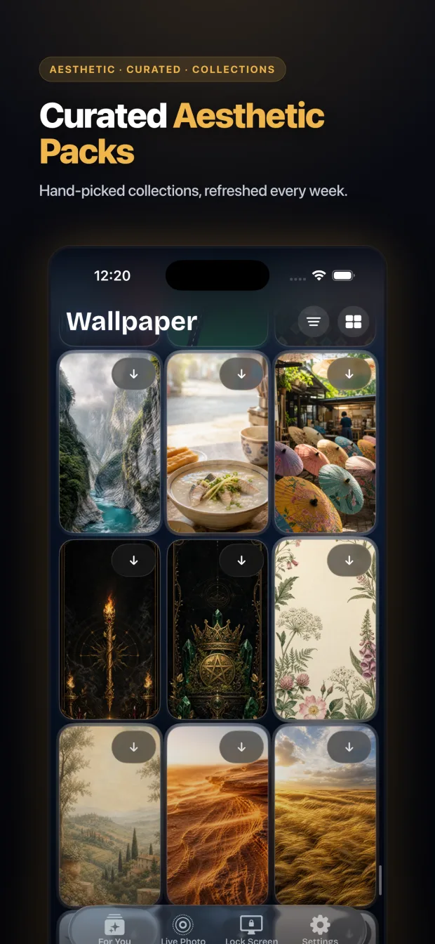 2Live — curated aesthetic packs